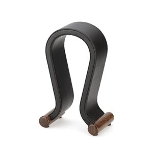 onegenug wooden headset stand,universal earphone hanger holder for gaming headsets & dj studio headphones desktop headphone rack for all headphone size