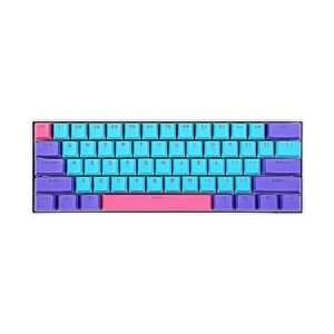 BOYI Wired 60% Mechanical Gaming Keyboard,61 Mini RGB Cherry MX Switch PBT Keycaps NKRO Programmable Type-C Keyboard for Gaming and Working (Joker Color,Cherry MX Blue Switch)