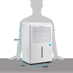 Ivation 4,500 Sq Ft Smart Wi-Fi Energy Star Dehumidifier with App, Continuous Drain Hose Connector, Programmable Humidity, 2.25 Gal Reservoir for Medium and Large Rooms (4,500 Sq Ft)