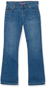 the children's place girl's basic bootcut jeans, md lara wash, 18 plus