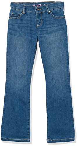 The Children's Place Girl's Basic Bootcut Jeans, Md Lara Wash, 18 plus