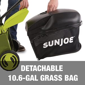 Sun Joe 24V-MJ14C 24-Volt IONMAX Cordless Push Lawn Mower Kit, 14-inch, W/ 4.0-Ah Battery + Charger