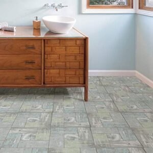 FloorPops FP3290 Boardwalk Peel & Stick Floor Tiles, Grey