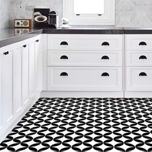 FloorPops FP3301 Starlight Peel & Stick Floor Tiles, Black