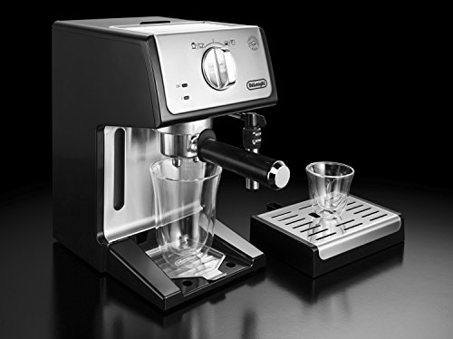 De'Longhi ECP3420 Bar Pump Espresso and Cappuccino Machine, 15", Black DLSC060 Milk Frothing Jug, 12 oz, Stainless Steel