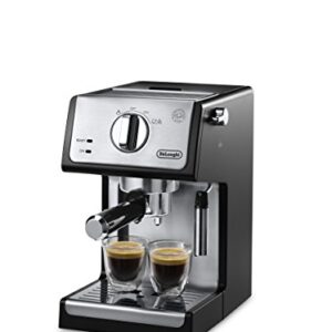 De'Longhi ECP3420 Bar Pump Espresso and Cappuccino Machine, 15", Black DLSC060 Milk Frothing Jug, 12 oz, Stainless Steel