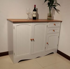 homecharm-intl 43.3x15.8x30.7-inch storage cabinet,white(hc-001)