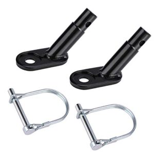 qkurt 2 pack bike trailer coupler, bicycle trailer hitch connector attachment for child, pet, cargo bike trailers