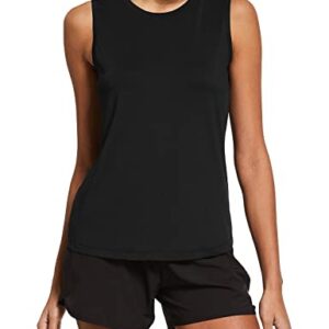 BALEAF Women's Workout Tank Tops Sleeveless Running Shirts Activewear Gym Tops Black Size XL
