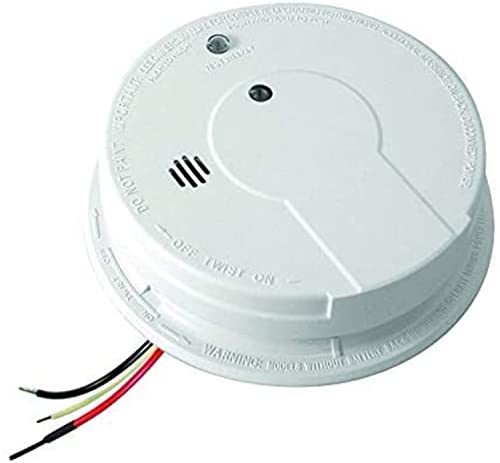 Kidde Smoke Detector, Hardwired Smoke Alarm with 9-Volt Battery Backup, Test-Reset Button, Interconnect Capability