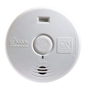 kidde smoke detector with safety light for hearing impaired, 10-year battery smoke alarm, ideal for hallways or deaf people