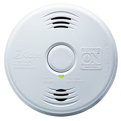 Kidde Hardwired Smoke & Carbon Monoxide Detector, 10-Year Battery Backup, Voice Alerts