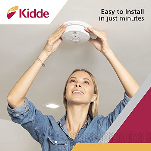 Kidde Hardwired Smoke & Carbon Monoxide Detector, 10-Year Battery Backup, Voice Alerts