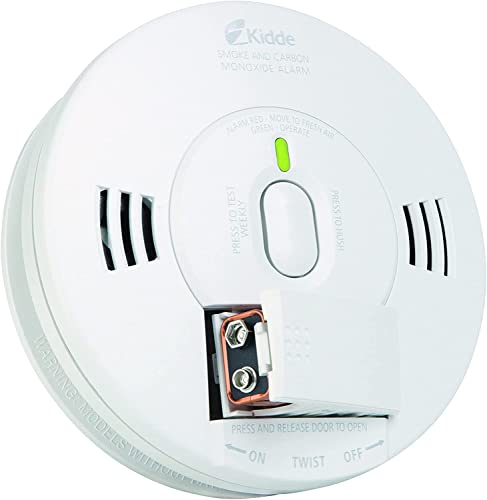 Kidde Smoke & Carbon Monoxide Detector, Hardwired Interconnect, Combination Smoke & CO Alarm with Battery Backup, Voice Alerts