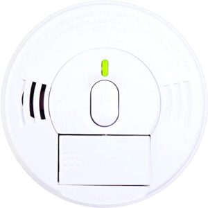 Kidde Smoke Detector, Hardwired Smoke Alarm with Battery Backup, Front-Load Battery Door, Test-Silence Button, White