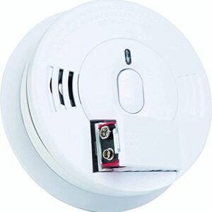 Kidde Smoke Detector, Hardwired Smoke Alarm with Battery Backup, Front-Load Battery Door, Test-Silence Button, White