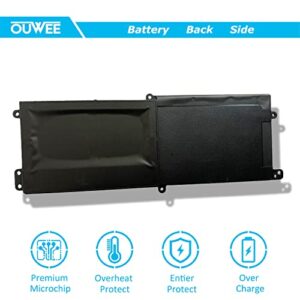 OUWEE DT9XG Laptop Battery Compatible with Dell Alienware Area-51m R1 R2 D1968W D1968B D1969PW D1733B D1746W D1735DB D1733PB D1766W D1748DW D1746B D1766B D1741DB Series 07PWKV 0KJYFY 11.4V 90Wh