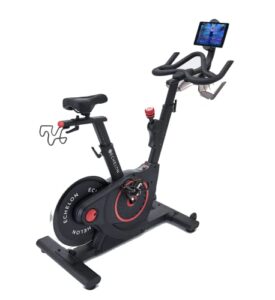 echelon smart connect fitness bike, 30-day free echelon membership, easy storage, small spaces, cushioned seat, solid, stable design, hiit, top instructors, 32 resistance levels, bluetooth