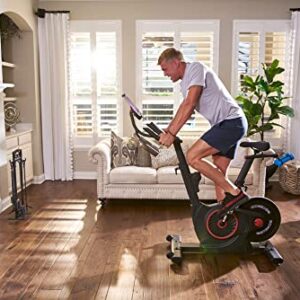 Echelon Smart Connect Fitness Bike, 30-Day Free Echelon Membership, Easy Storage, Small Spaces, Cushioned Seat, Solid, Stable Design, HIIT, Top Instructors, 32 Resistance Levels, Bluetooth