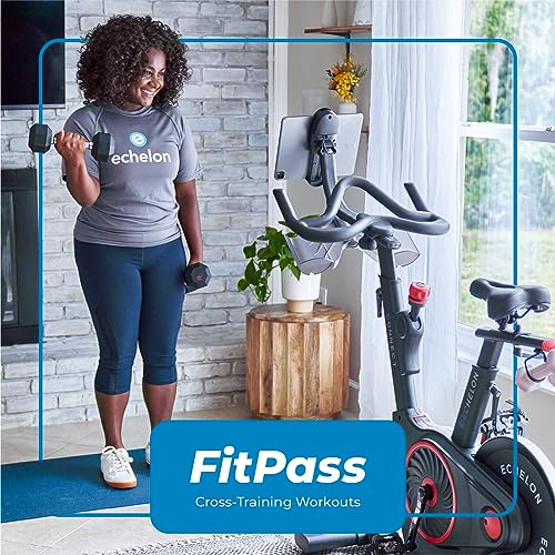 Echelon Smart Connect Fitness Bike, 30-Day Free Echelon Membership, Easy Storage, Small Spaces, Cushioned Seat, Solid, Stable Design, HIIT, Top Instructors, 32 Resistance Levels, Bluetooth