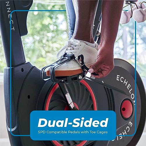 Echelon Smart Connect Fitness Bike, 30-Day Free Echelon Membership, Easy Storage, Small Spaces, Cushioned Seat, Solid, Stable Design, HIIT, Top Instructors, 32 Resistance Levels, Bluetooth