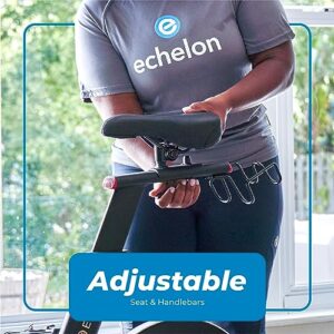 Echelon Smart Connect Fitness Bike, 30-Day Free Echelon Membership, Easy Storage, Small Spaces, Cushioned Seat, Solid, Stable Design, HIIT, Top Instructors, 32 Resistance Levels, Bluetooth