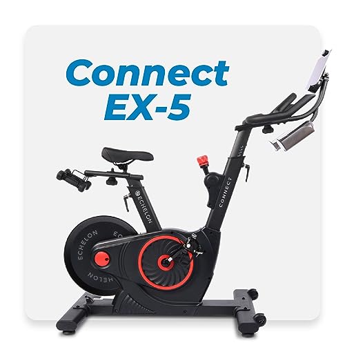 Echelon Smart Connect Fitness Bike, 30-Day Free Echelon Membership, Easy Storage, Small Spaces, Cushioned Seat, Solid, Stable Design, HIIT, Top Instructors, 32 Resistance Levels, Bluetooth