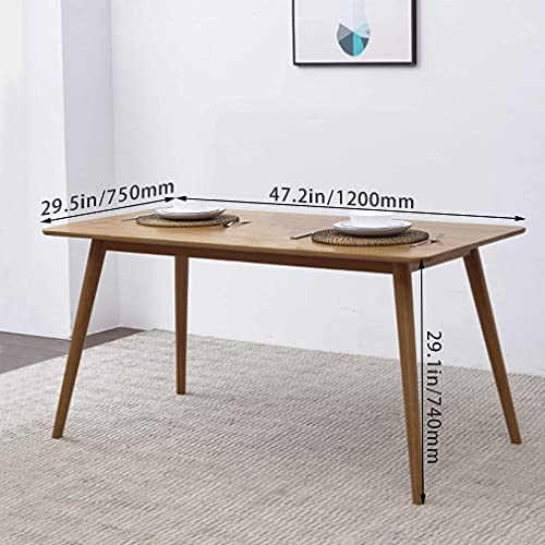 47" Dining Table Kitchen Table Dining Room Table Small Kitchen Table for Small Spaces Table Modern Home Furniture Dinner Table Rectangular (Natural)