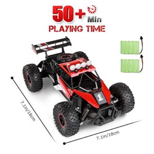 SGILE Remote Control Car Toy for Boys Girls, 2.4 GHz RC Drift Race Car, 1:16 Scale Fast Speedy Crawler Truck, 2 Batteries for 50 Mins Play, Toy Gift for Boys Girls