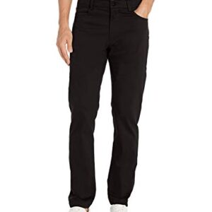 Van Heusen Men's Slim Fit Flex Super Soft Tech Pant, Black, 34W x 29L