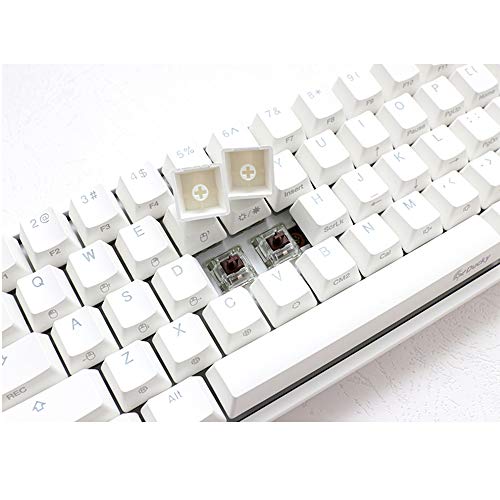 Ducky One 2 Mini Pure White - RGB LED 60% Double Shot PBT Mechanical Keyboard (Cherry MX Brown)