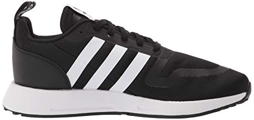 adidas Originals mens Smooth Runner Sneaker, Core Black/White/Core Black, 13 US