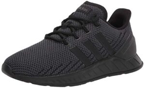 adidas men's questar flow nxt running shoe, black/black/grey, 10.5