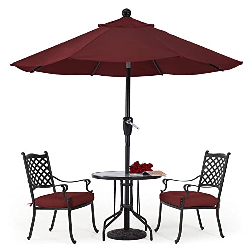 ABCCANOPY Durable Patio Umbrellas 10' Burgundy