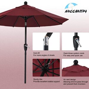 ABCCANOPY Durable Patio Umbrellas 10' Burgundy