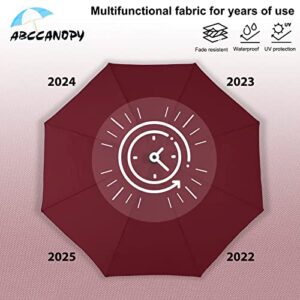 ABCCANOPY Durable Patio Umbrellas 10' Burgundy