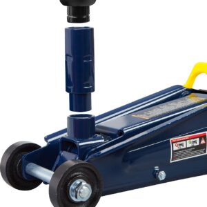 TCE AT83006U Torin Hydraulic Trolley Service/Floor Jack with Extra Saddle (Fits: SUVs and Extended Height Trucks): 3 Ton (6,000 lb) Capacity, Blue