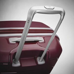 Samsonite Freeform Hardside Expandable with Double Spinner Wheels, Checked-Medium 24-Inch, Merlot