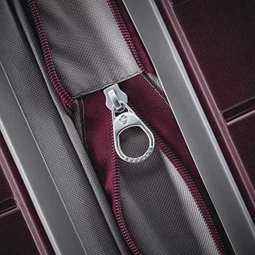 Samsonite Freeform Hardside Expandable with Double Spinner Wheels, Checked-Medium 24-Inch, Merlot