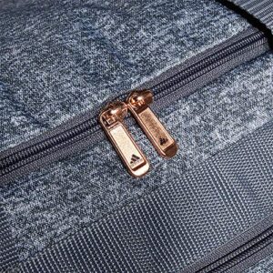 adidas Unisex Defender 4 Small Duffel Bag, Jersey Onix Grey/Rose Gold/Onix Grey, One Size