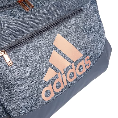 adidas Unisex Defender 4 Small Duffel Bag, Jersey Onix Grey/Rose Gold/Onix Grey, One Size