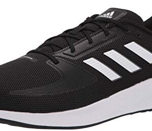 adidas Men's Runfalcon 2.0 Running Shoe, Black/White/Grey, 12