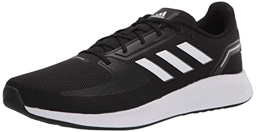 adidas Men's Runfalcon 2.0 Running Shoe, Black/White/Grey, 12