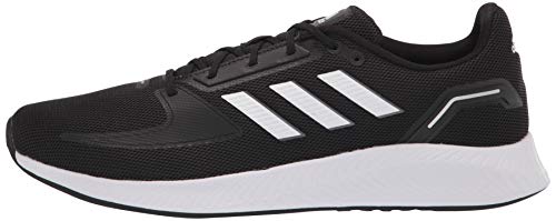 adidas Men's Runfalcon 2.0 Running Shoe, Black/White/Grey, 12