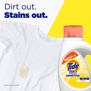 Simply Liquid Laundry Detergent, Free & Sensitive, 128 Oz, 89 Loads