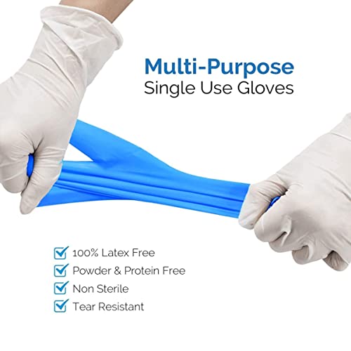 Basic Medical Synmax Vinyl Exam Gloves - Latex-Free & Powder-Free - Large, BMPF-3003(Case of 1,000)