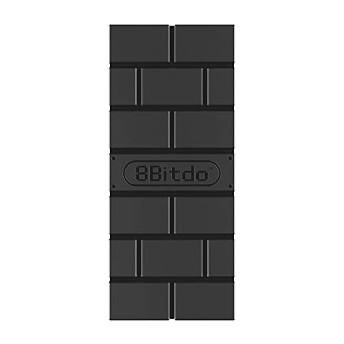 KenSera 8Bitdo Wireless Controller USB Adapter 2 Gamepad Receiver Mini USB Switch Converter Compatible with Switch/Switch OLED, Mac, Raspberry Pi, Playstation, PS5, PC Windows, with Black OTG Adapter