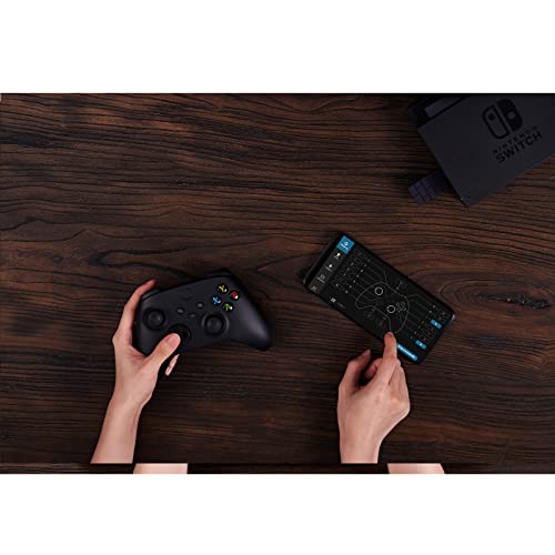 KenSera 8Bitdo Wireless Controller USB Adapter 2 Gamepad Receiver Mini USB Switch Converter Compatible with Switch/Switch OLED, Mac, Raspberry Pi, Playstation, PS5, PC Windows, with Black OTG Adapter