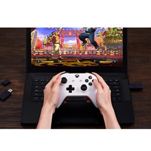 KenSera 8Bitdo Wireless Controller USB Adapter 2 Gamepad Receiver Mini USB Switch Converter Compatible with Switch/Switch OLED, Mac, Raspberry Pi, Playstation, PS5, PC Windows, with Black OTG Adapter