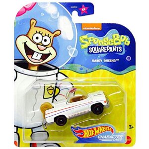 spongebob squarepants collectible character car - compatible with and made by hotwheels ~ sandy the squirrel ~ gmr59